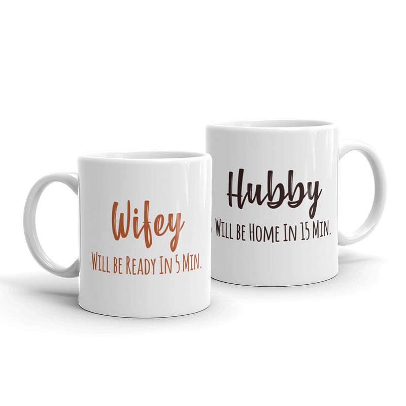 hubby and wifey cups
