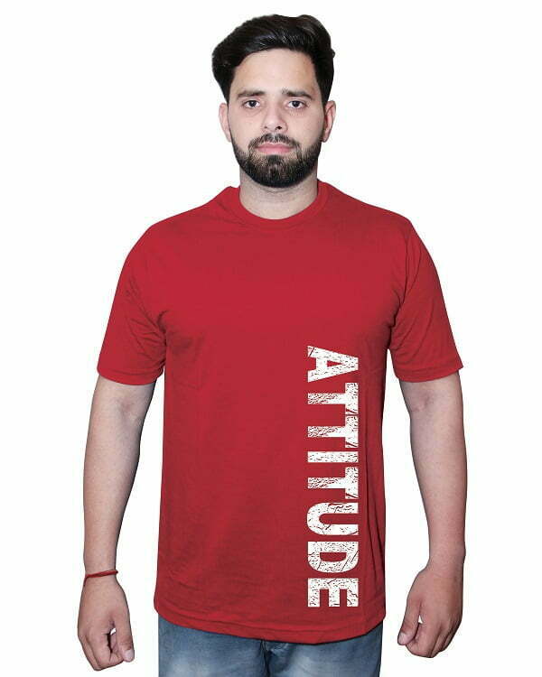Attitude T Shirt Red Front