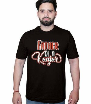 Father of a Kanjar TShirt Black Front1